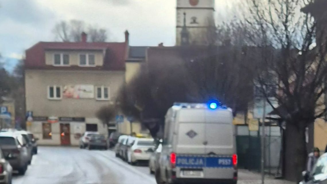 Potrącenie w Żywcu przy ulicy Piłsudskiego.