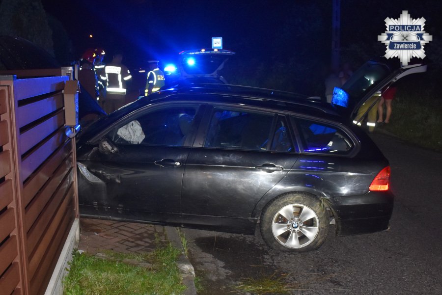 Pijany 19-latek z Ukrainy wjechał BMW w ogrodzenie. Policja wszczęła procedurę wydalenia z Polski!